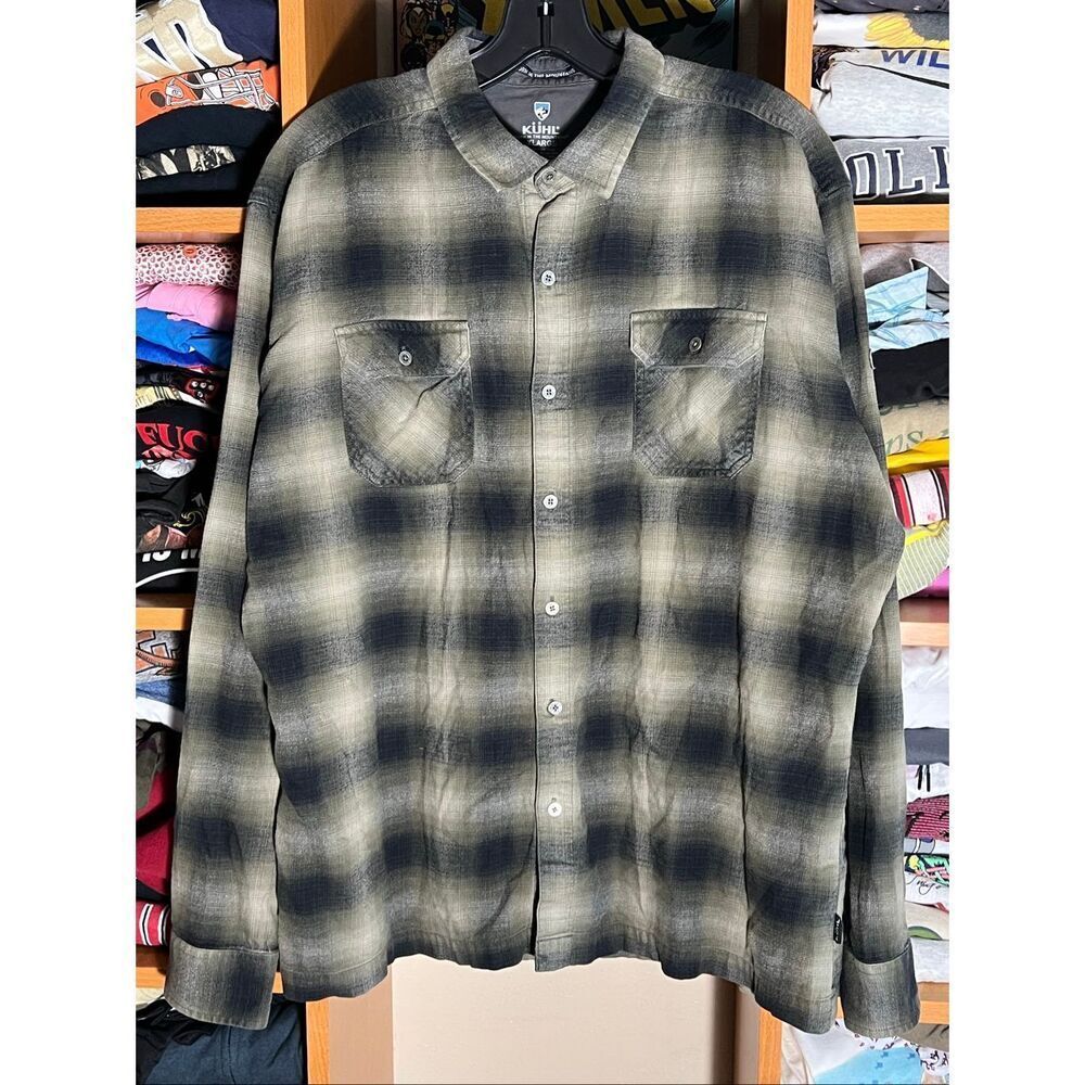 KÜHL Men's Dillingr Flannel Long Sleeve Shirt XL
